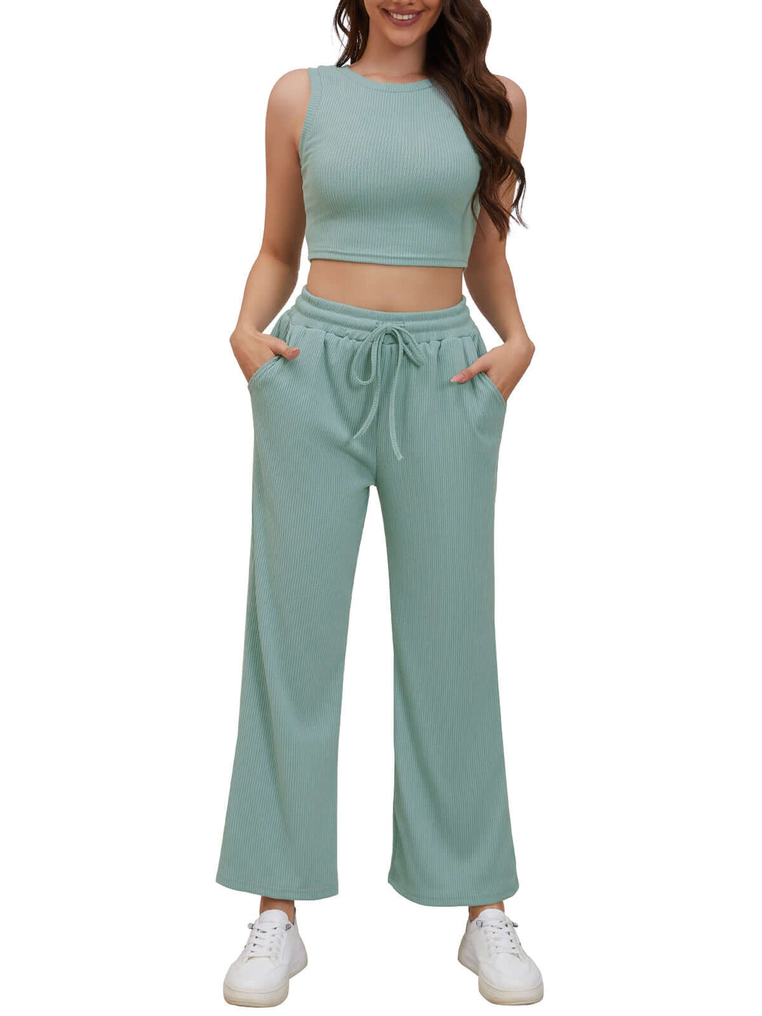 Ribbed Knit Loungewear Set