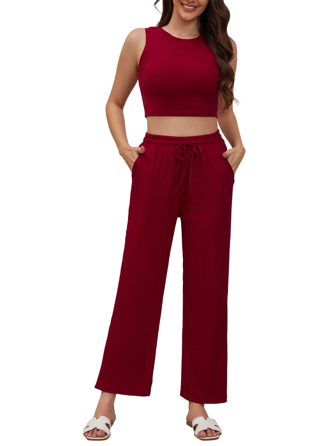 Ribbed Knit Loungewear Set