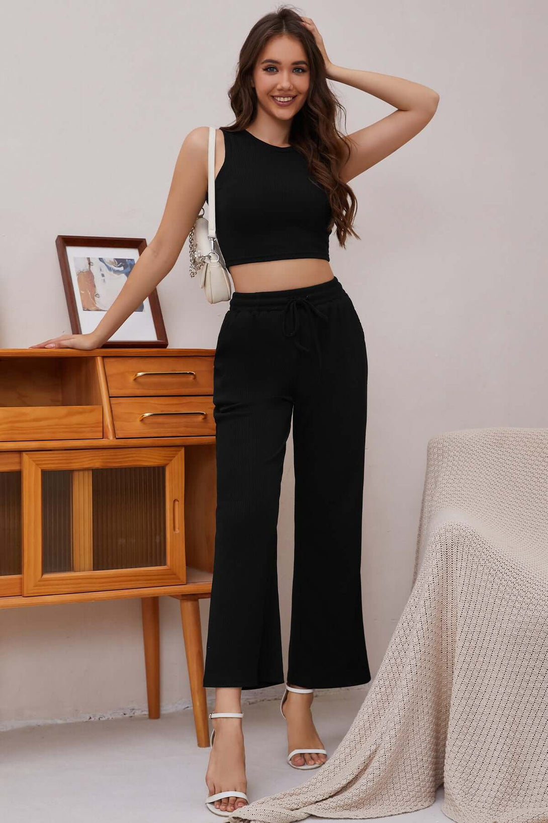 Ribbed Knit Loungewear Set