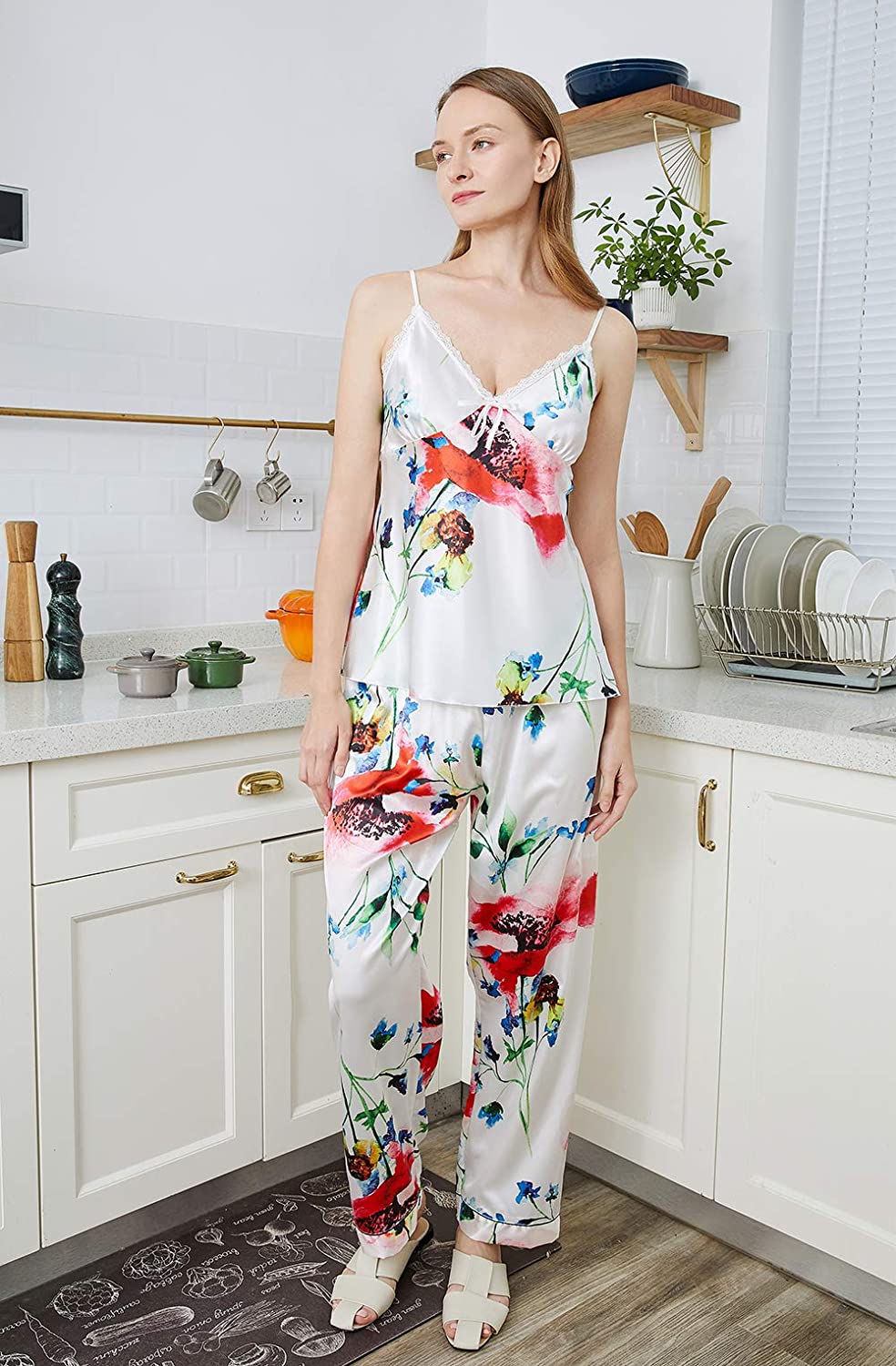 satin pajama set
