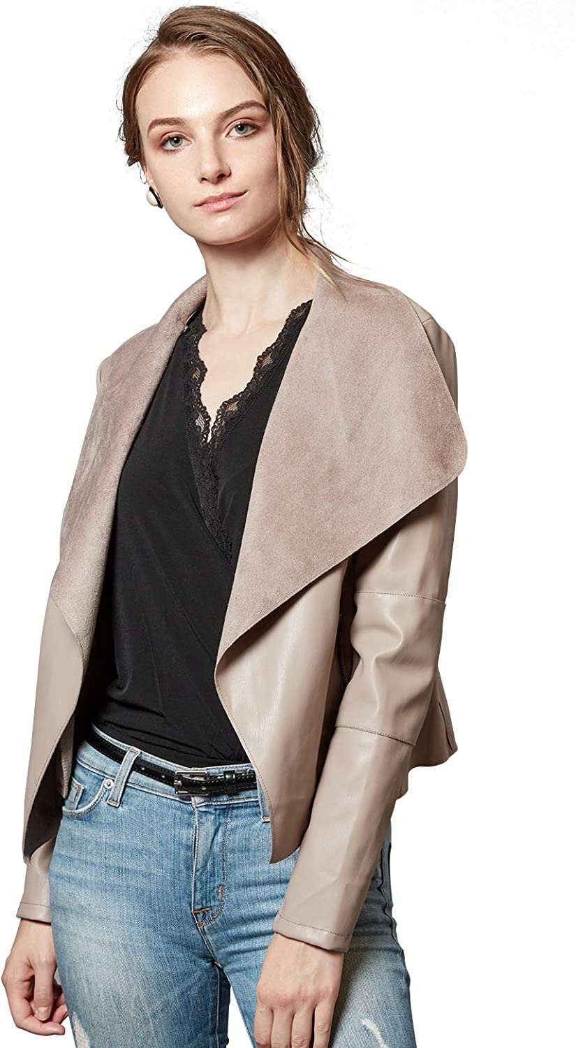 faux leather jacket womens